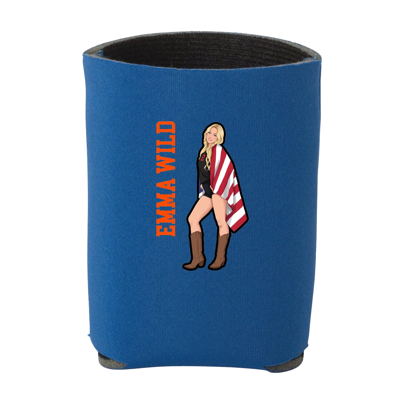 Can Holder — Name Vertical in Royal