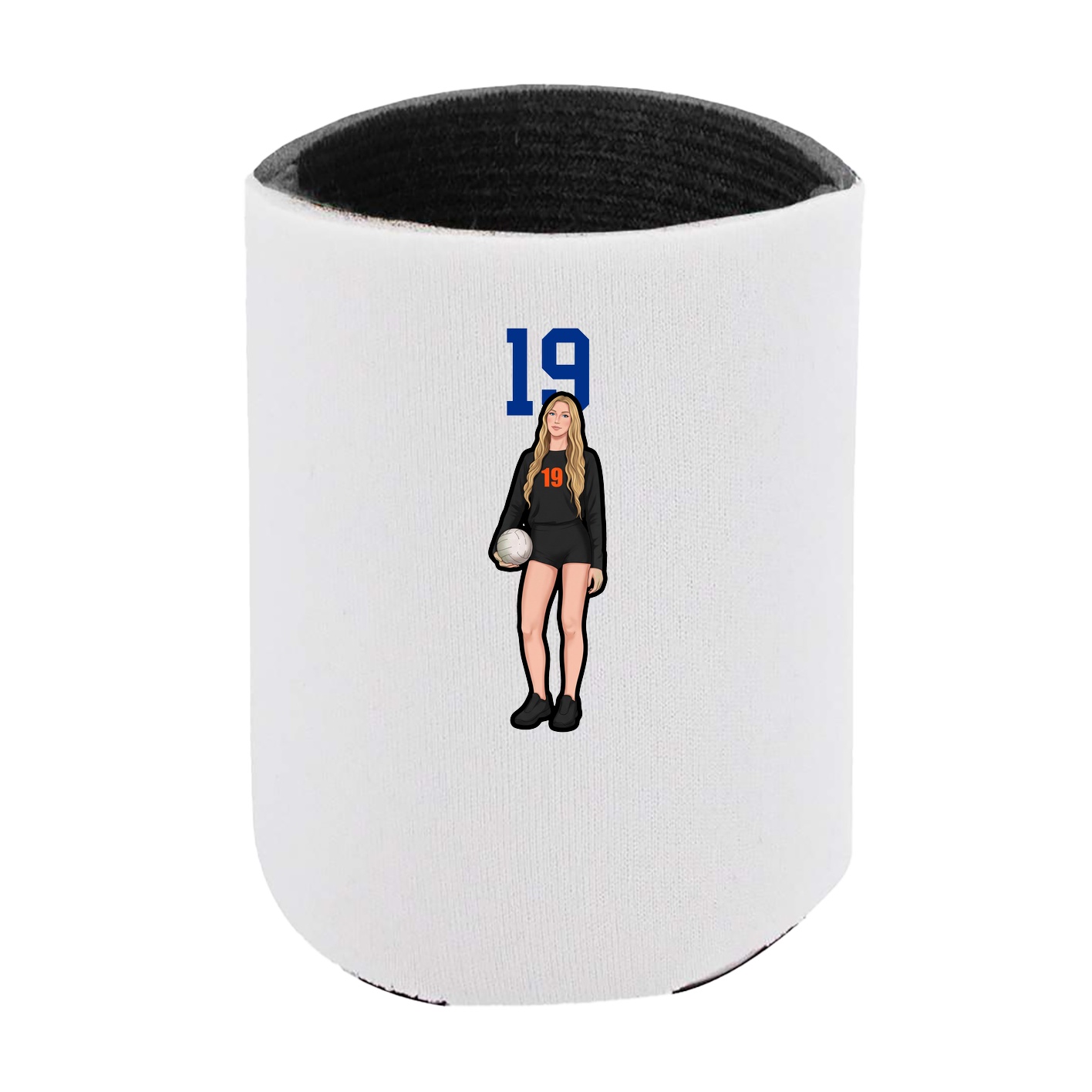Can Holder — Number Top in White