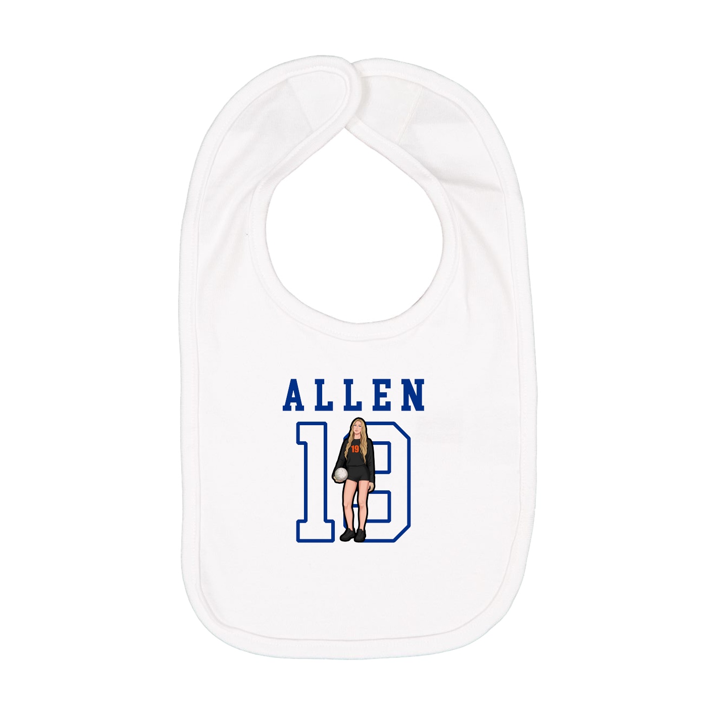 Infant Bib — Shirsey in White