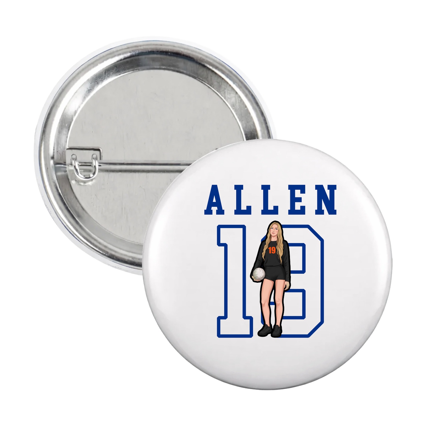 Game Day Button — Shirsey in White