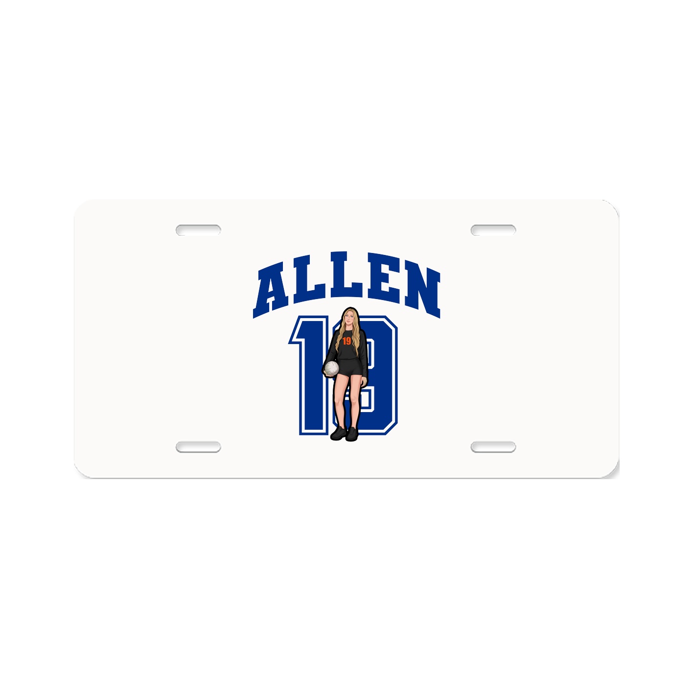 License Plate — Number in Classic