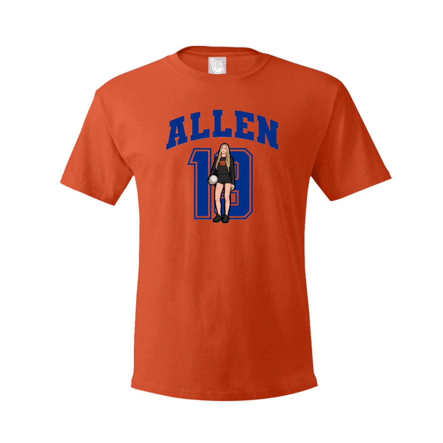 Tee — Number in Orange