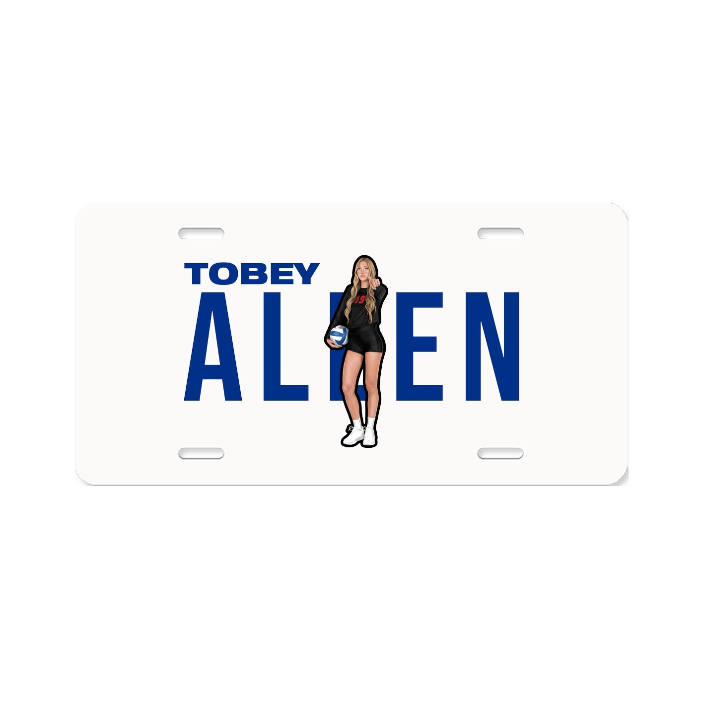 License Plate — Player Name in Classic