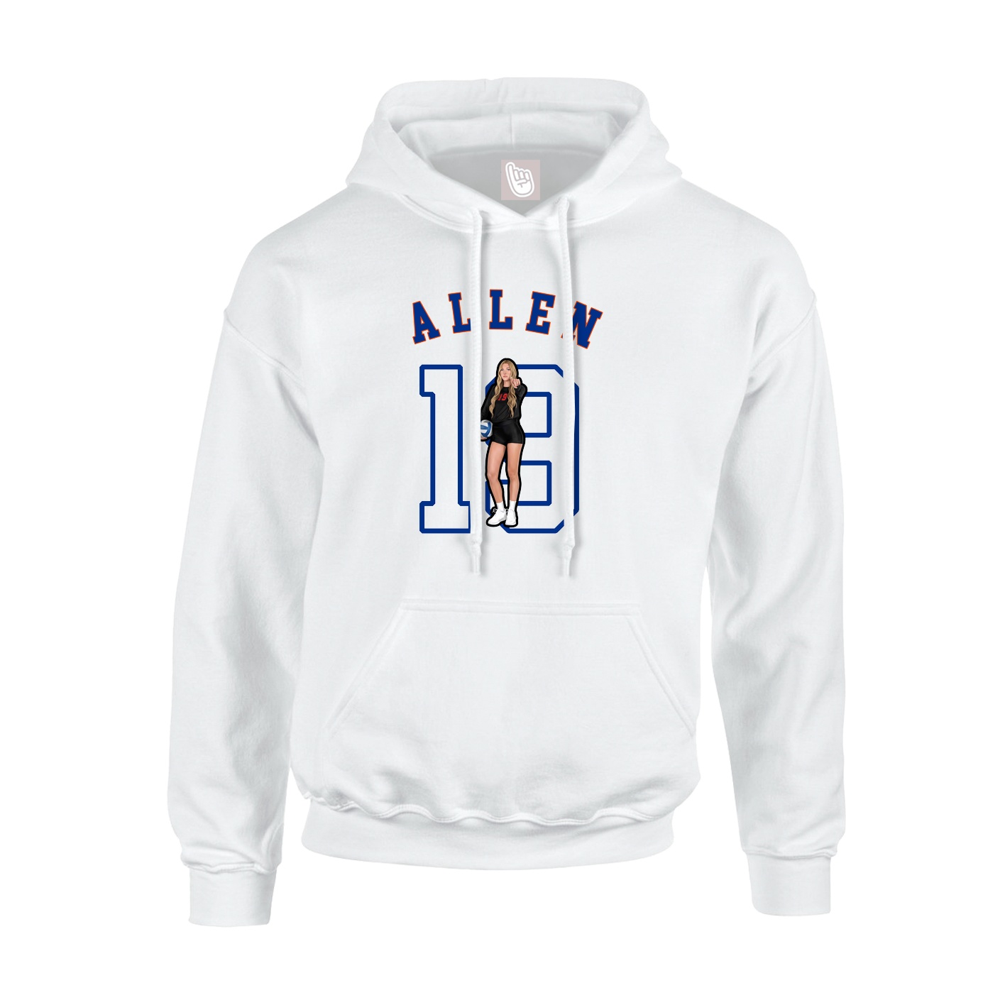 Hoodie — Shirsey Arch in White