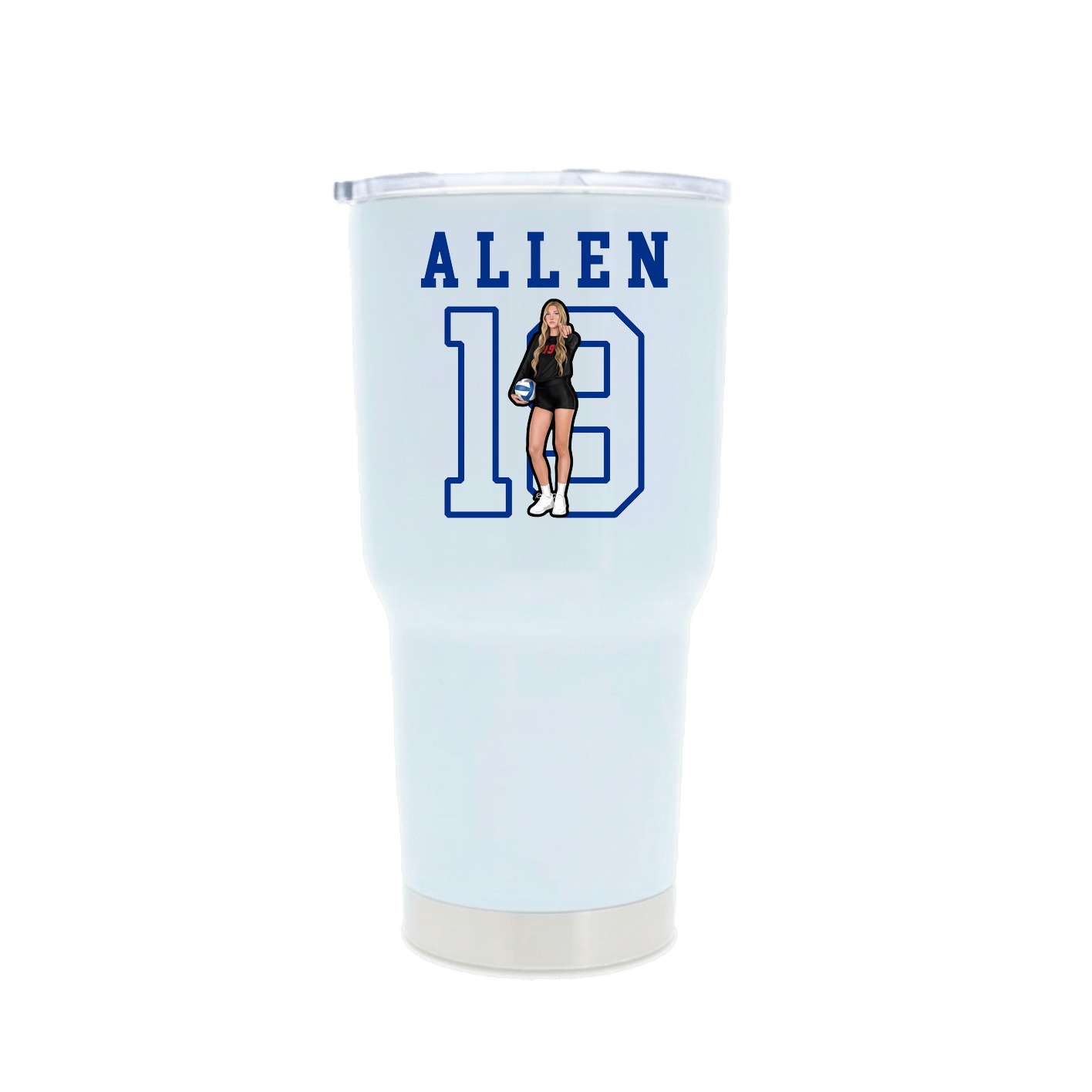 30oz Stainless Steel Tumbler — Shirsey in White