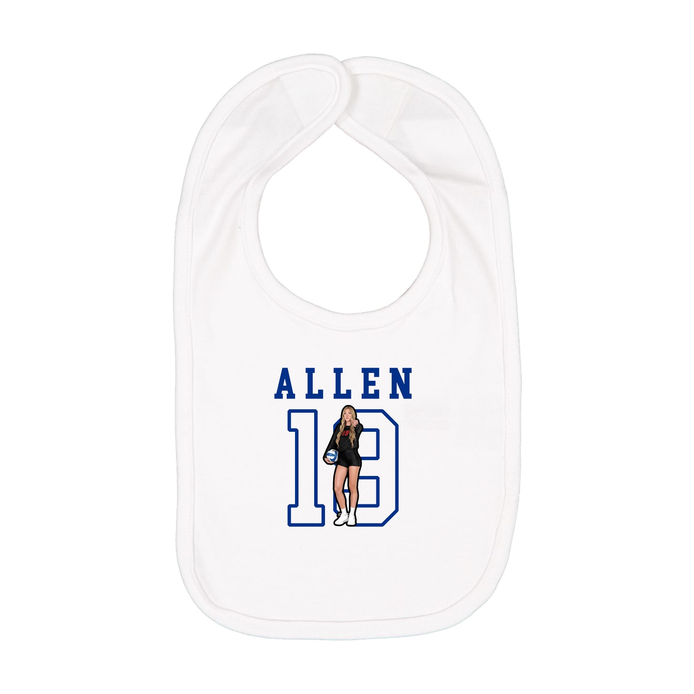 Infant Bib — Shirsey in White