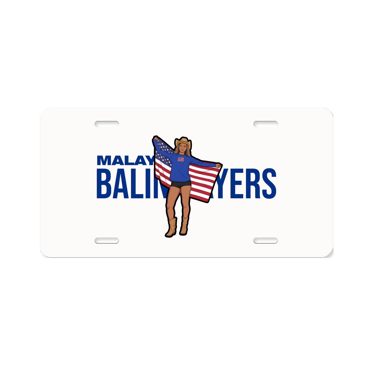 License Plate — Player Name in Classic