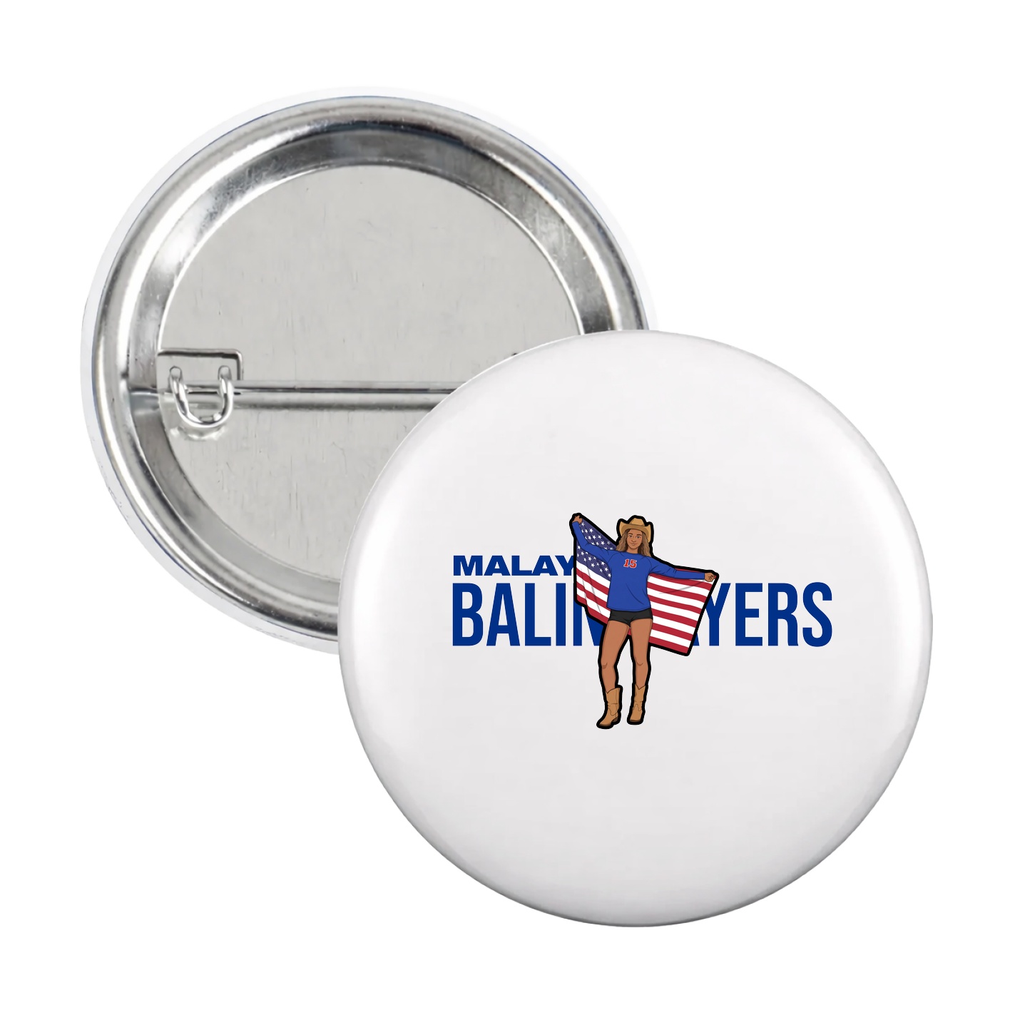 Game Day Button — Player Name in White