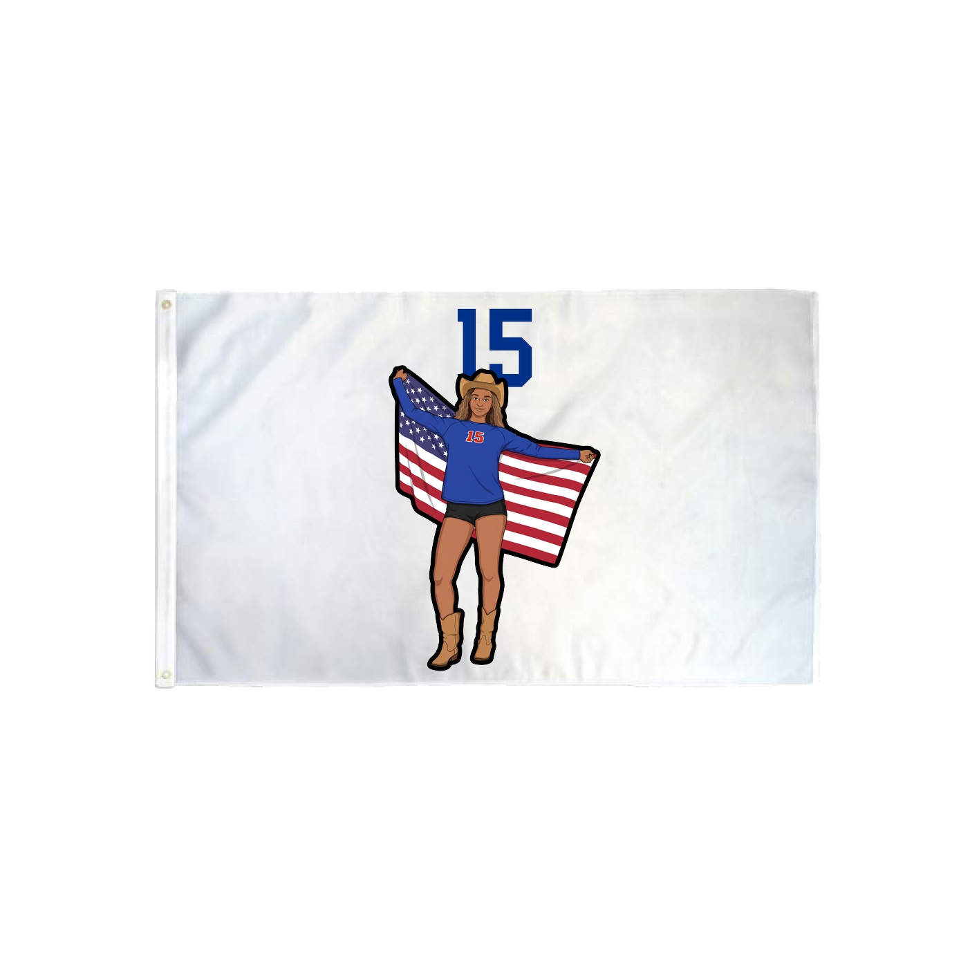 3x5 Flag — Number Top in Classic