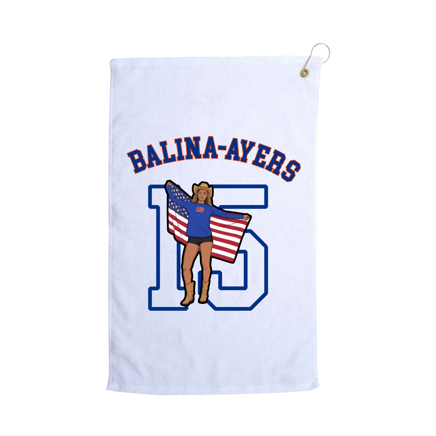 Golf Towel — Shirsey Arch in White