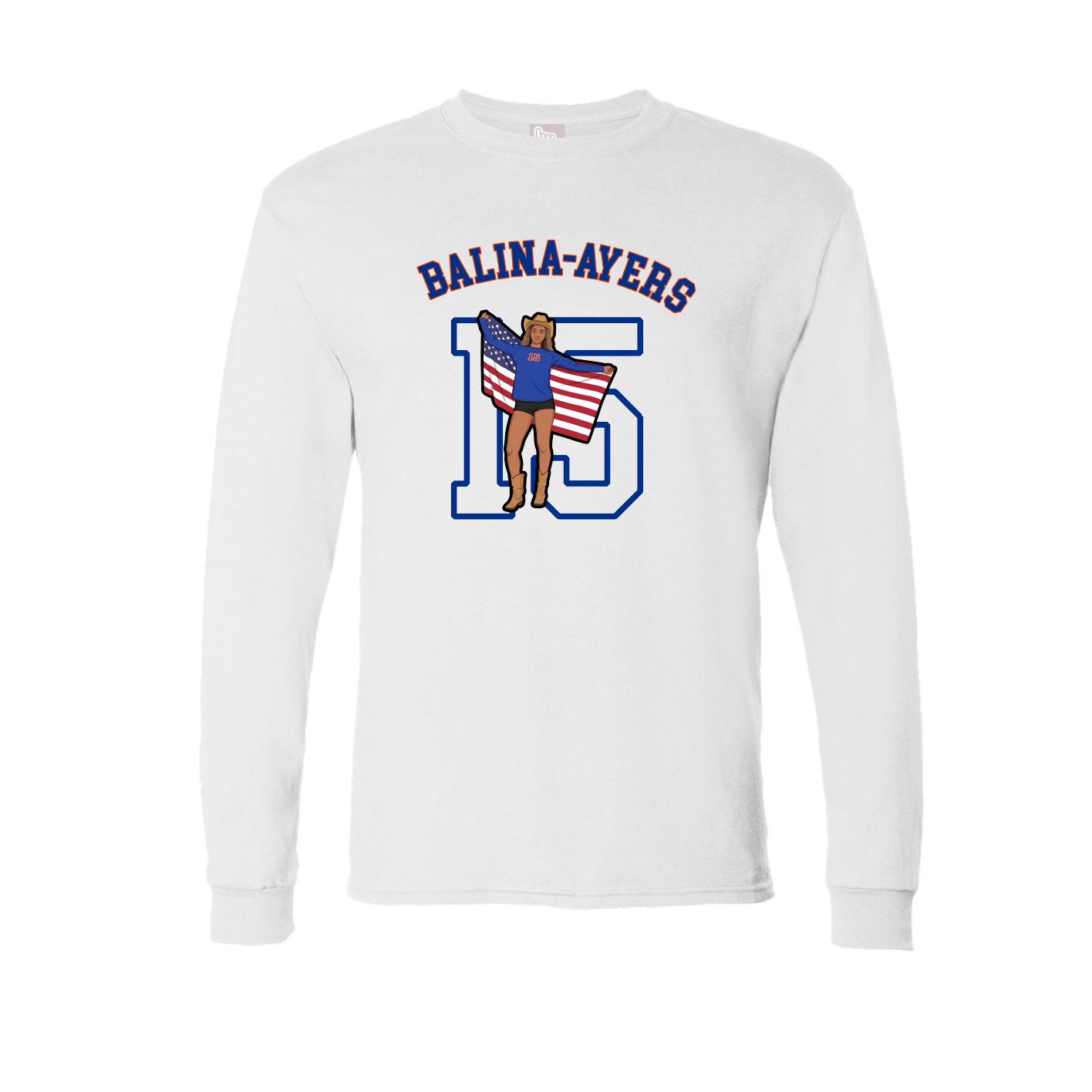 Long Sleeve Tee — Shirsey Arch in White