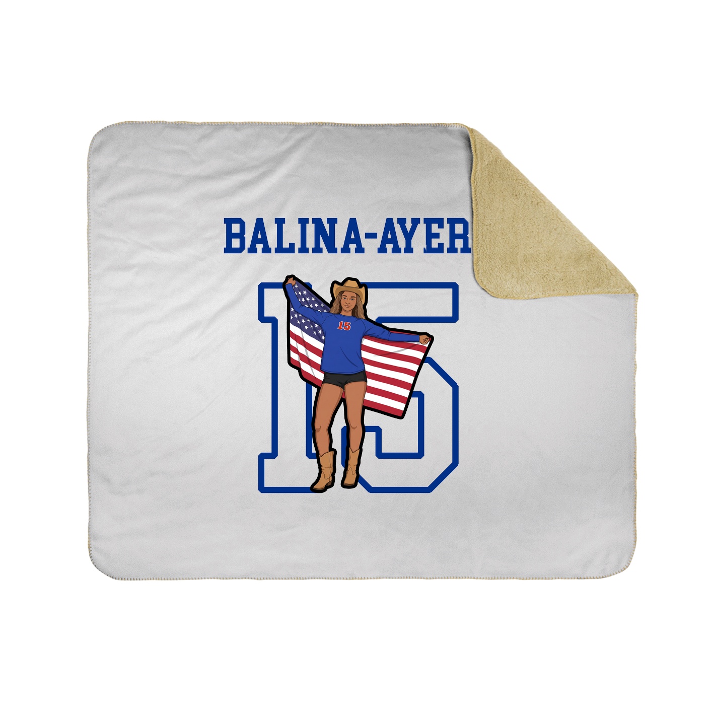 Throw Blanket — Shirsey in White
