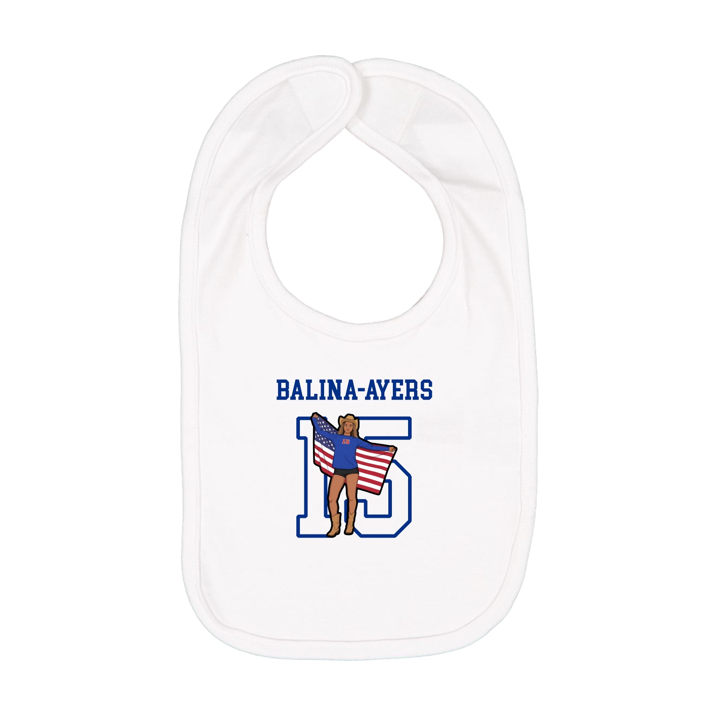 Infant Bib — Shirsey in White