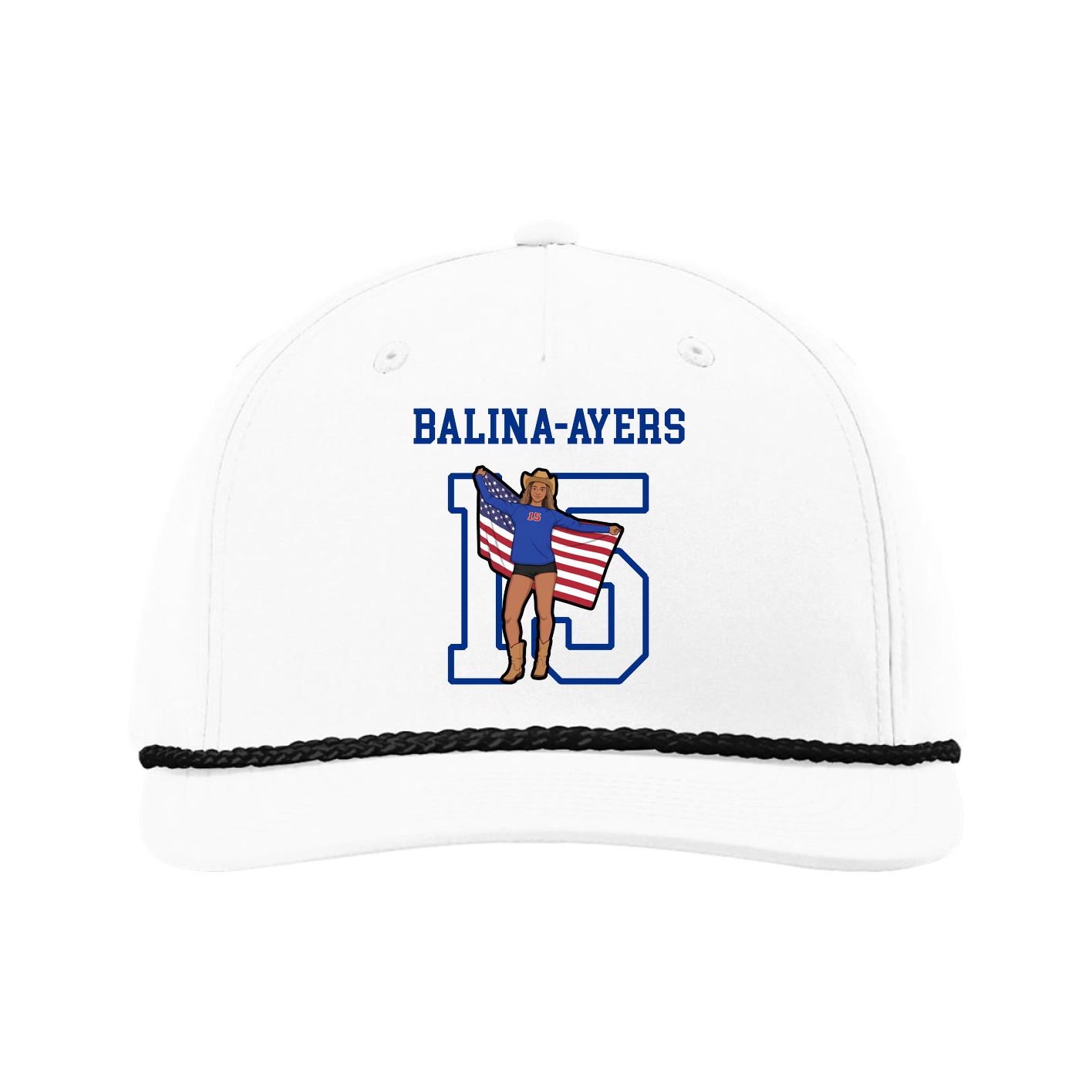 Five-Panel Classic Rope Cap — Shirsey in White