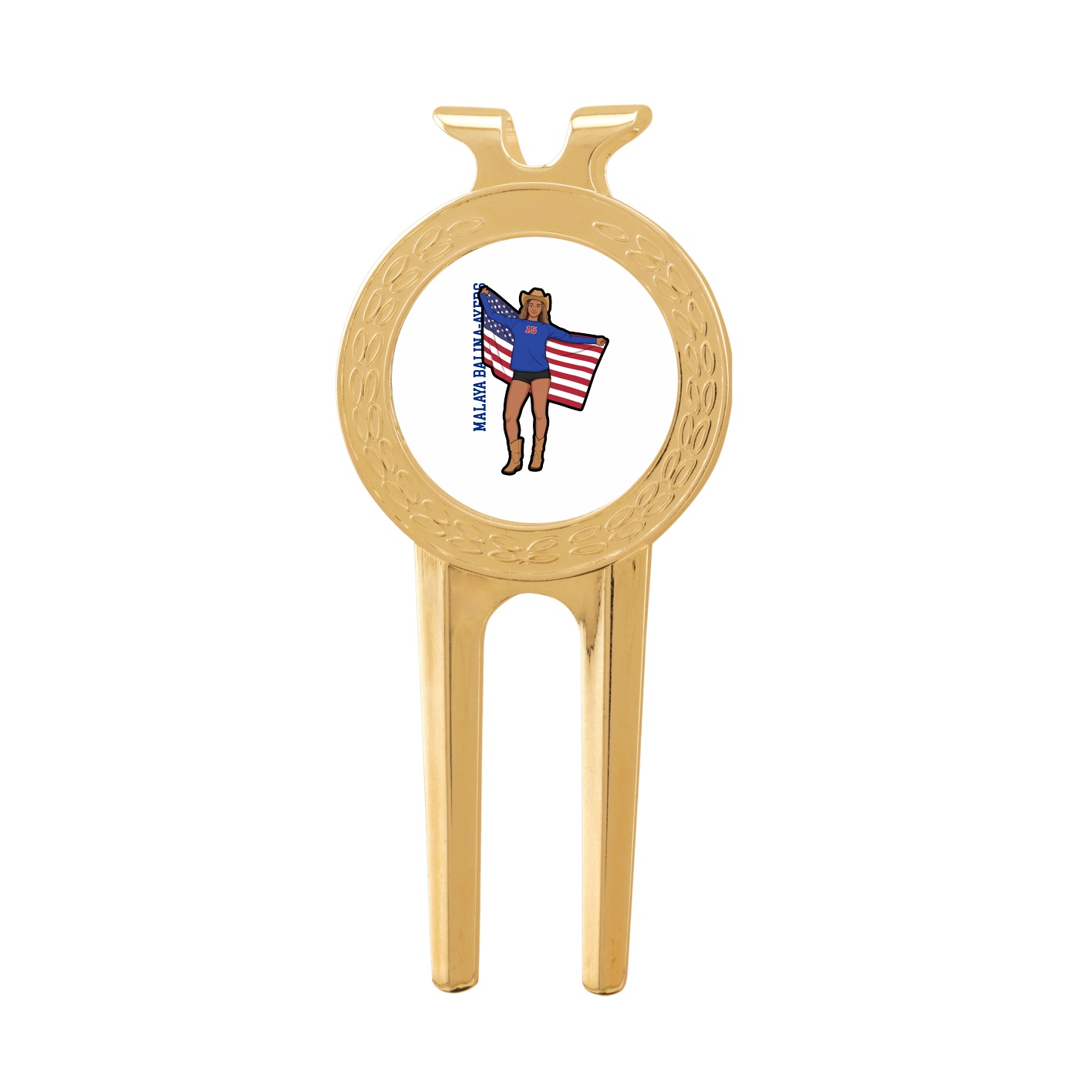 Divot Tool with Ball Marker — Name Vertical in Classic