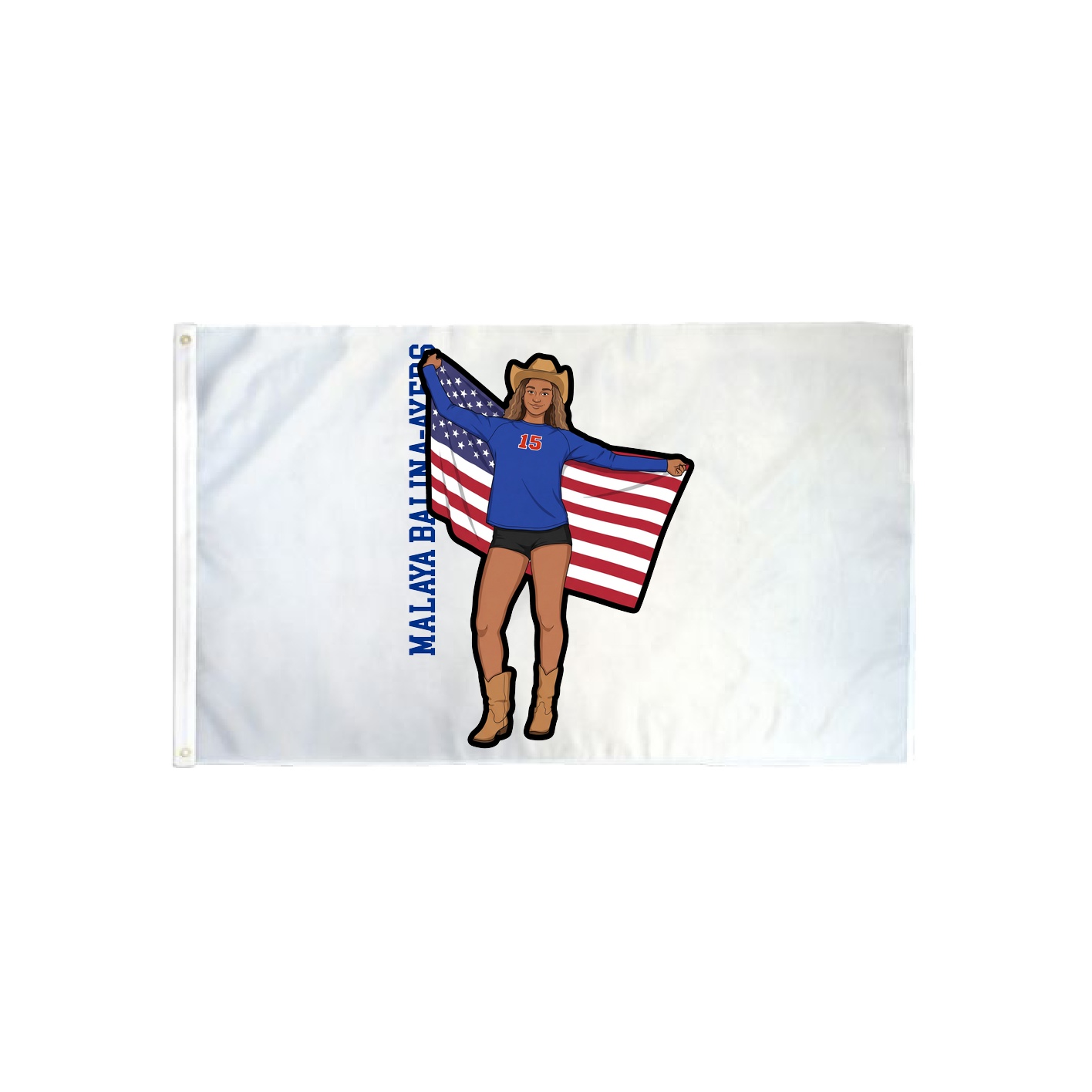 3x5 Flag — Name Vertical in Classic