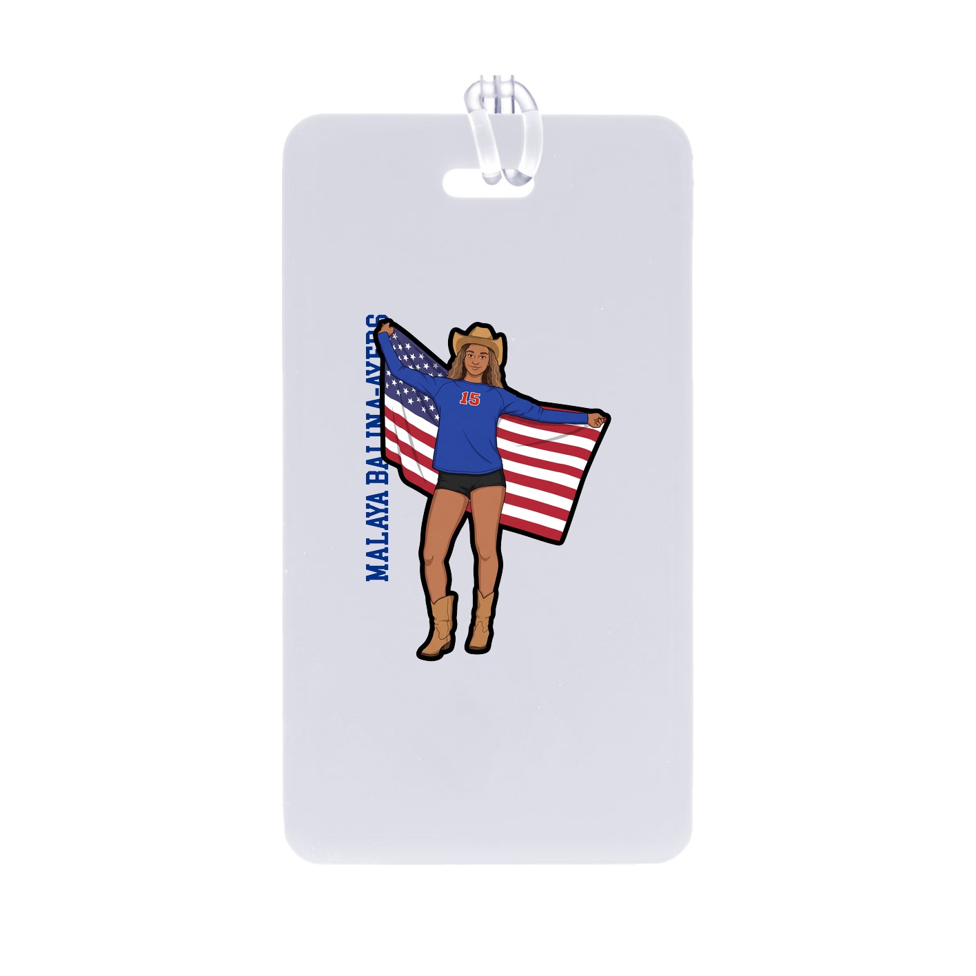 Bag Tag — Name Vertical in Classic