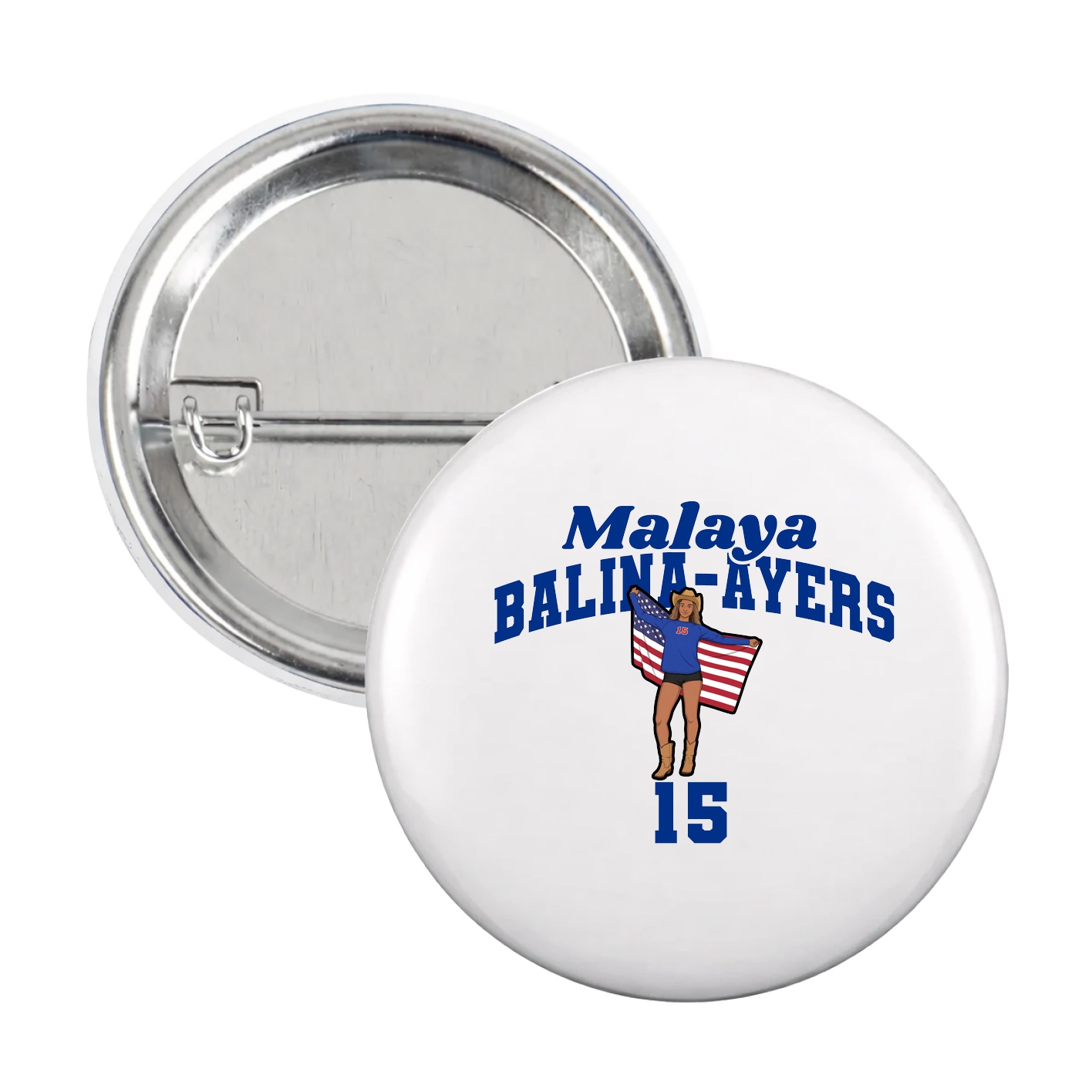Game Day Button — Signature Arch in White
