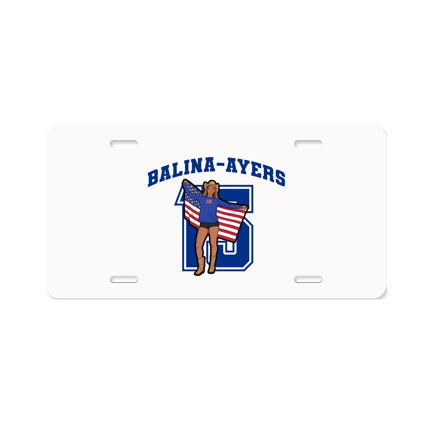 License Plate — Number in Classic