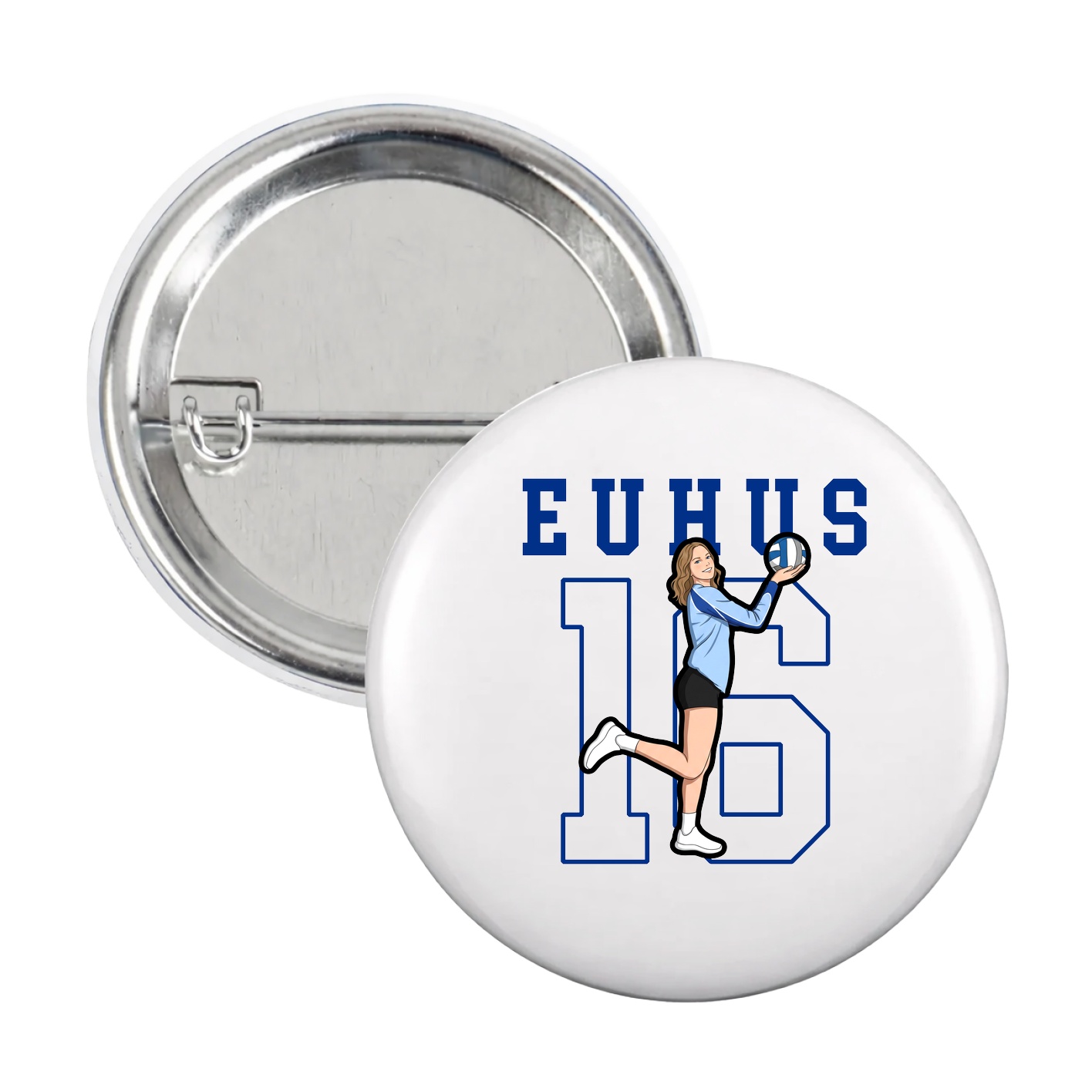Game Day Button — Shirsey in White