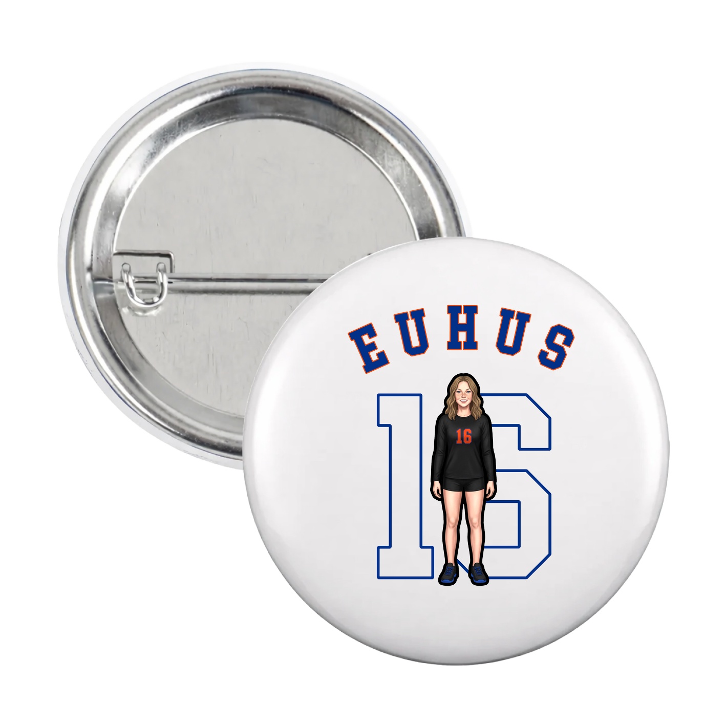 Game Day Button — Shirsey Arch in White