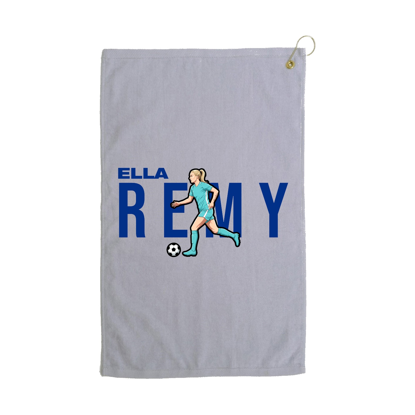 Golf Towel — Player Name in Grey