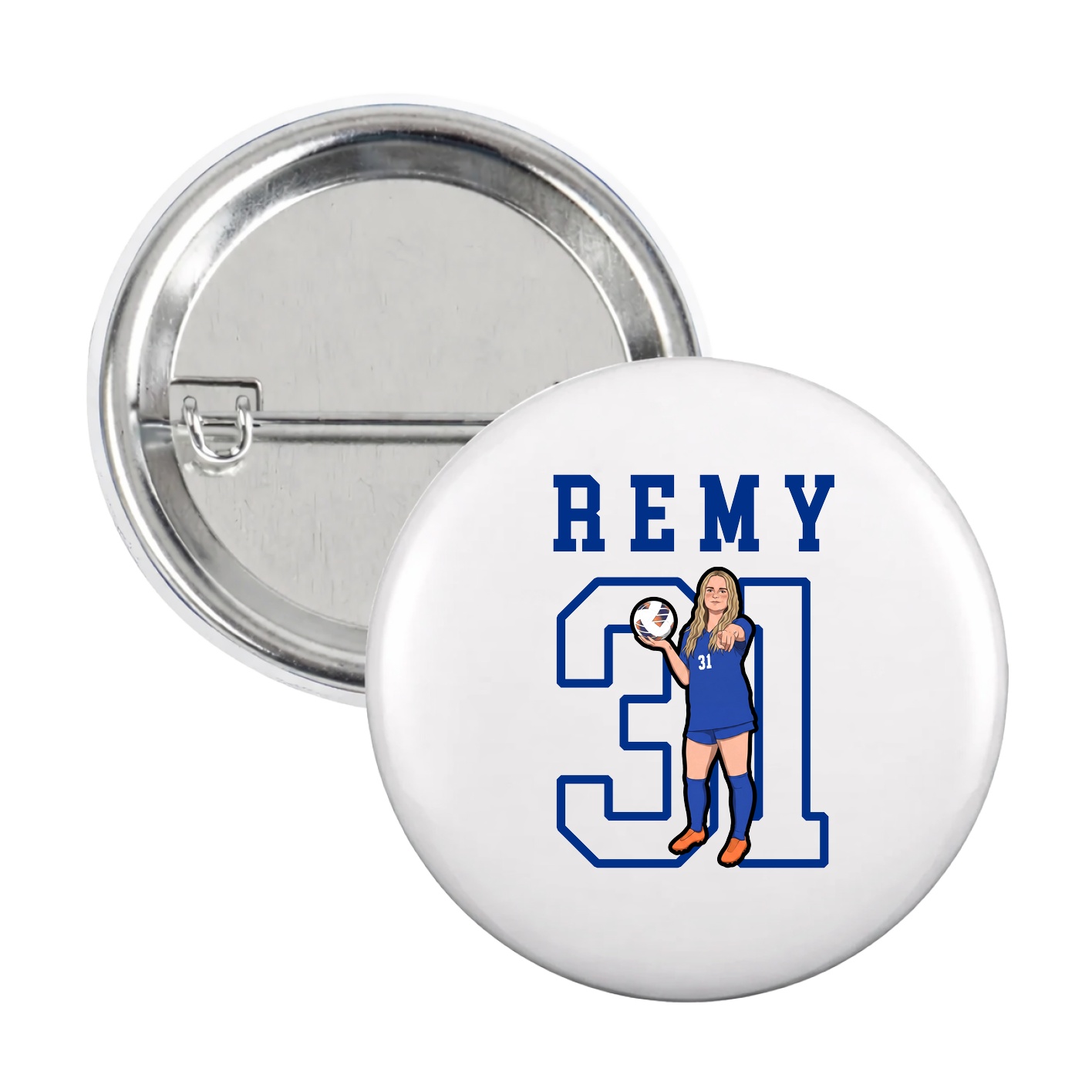 Game Day Button — Shirsey in White