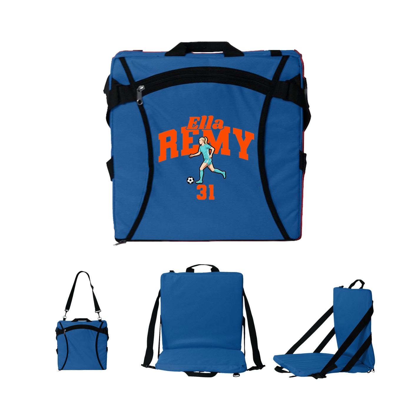Folding Stadium Seat — Signature Arch in Royal