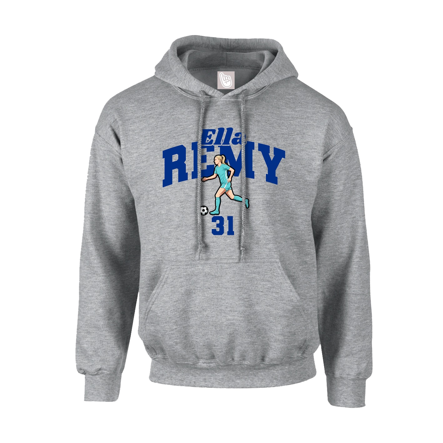Hoodie — Signature Arch in Grey