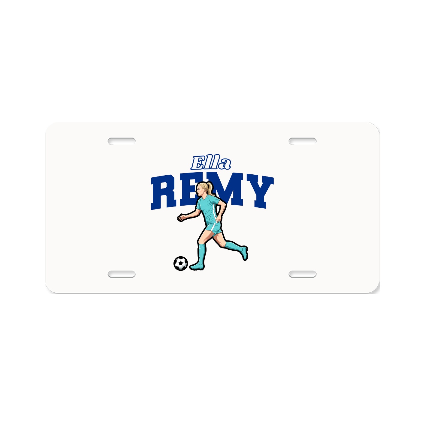 License Plate — Name Arch in Classic