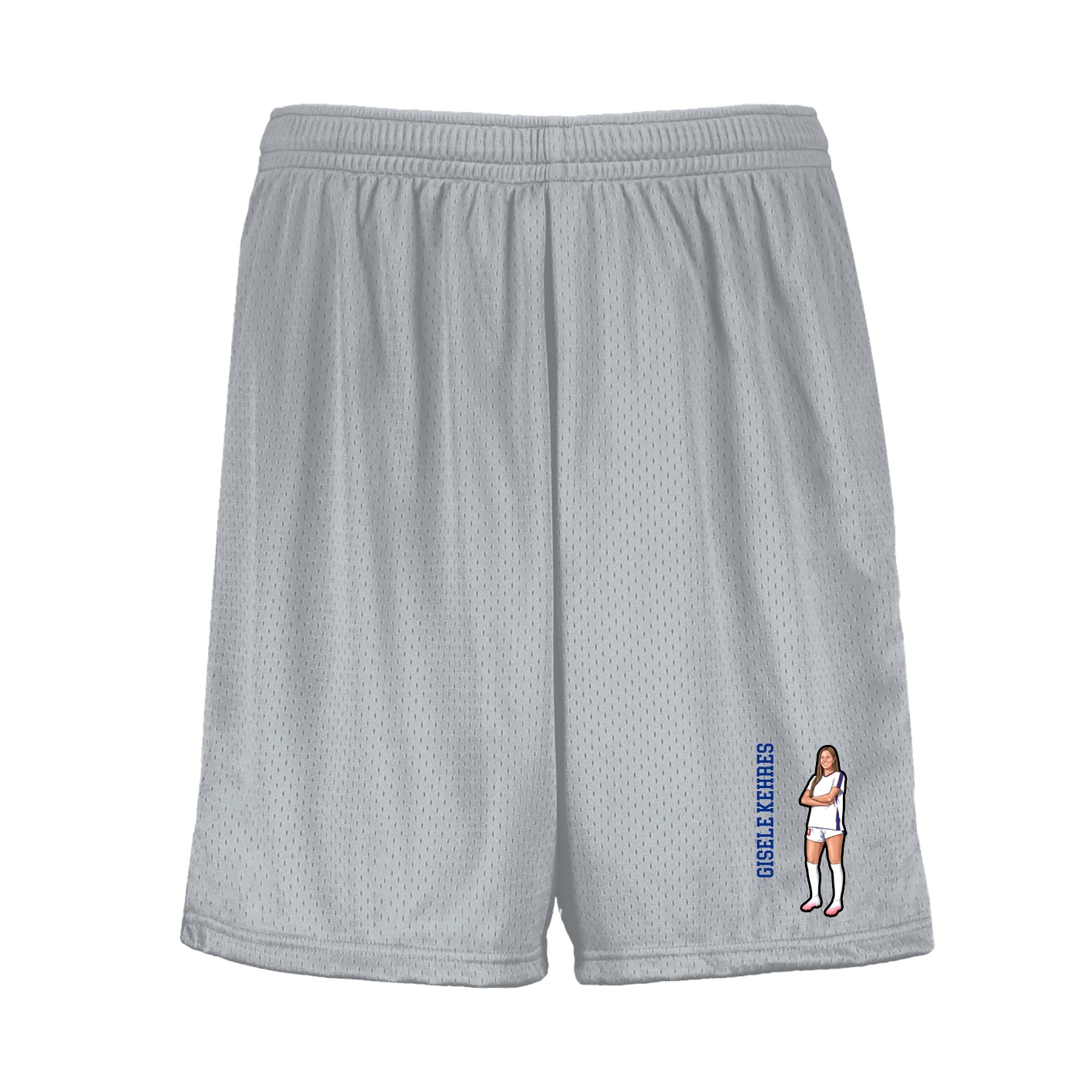 Shorts — Name Vertical in Silver