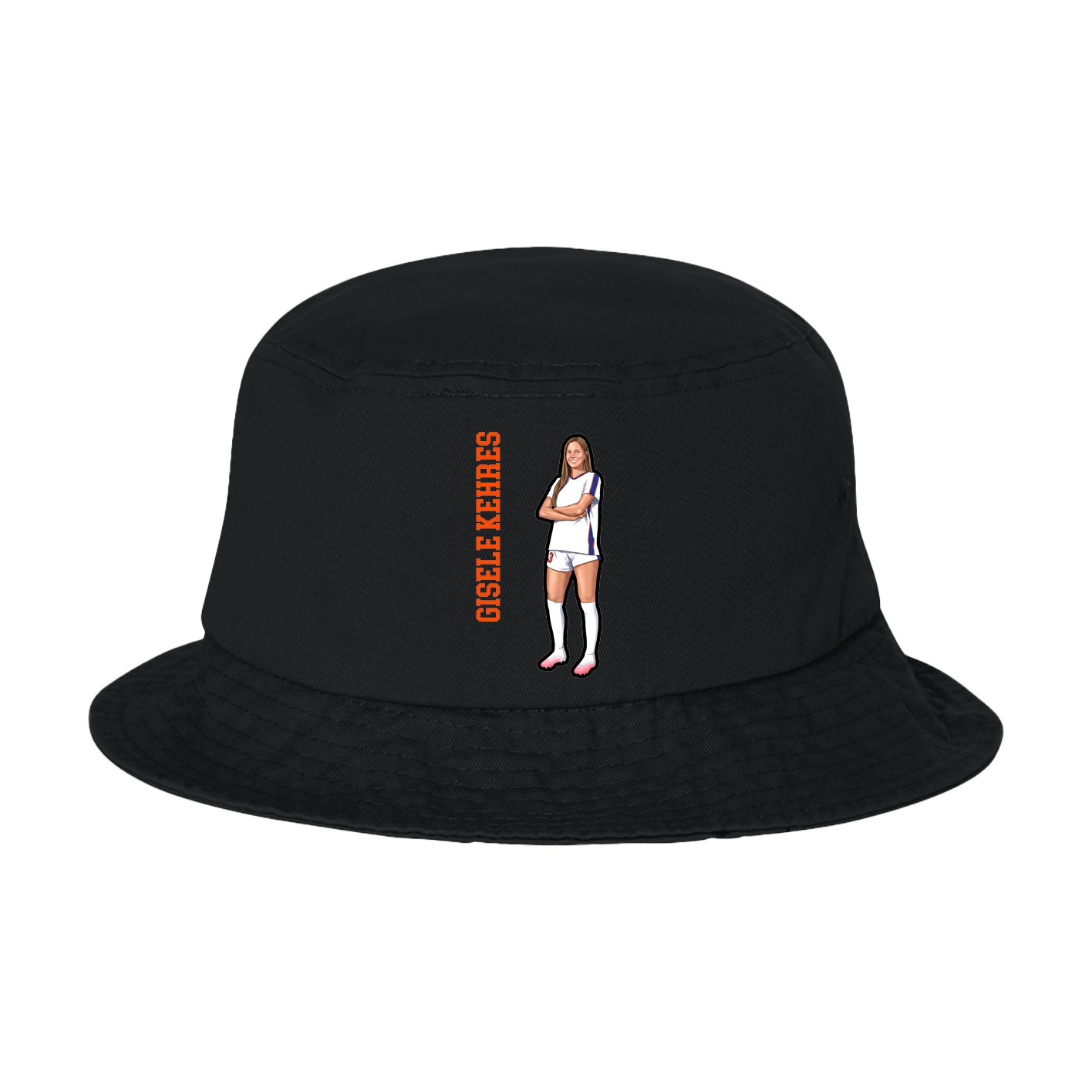 Bucket Cap — Name Vertical in Black