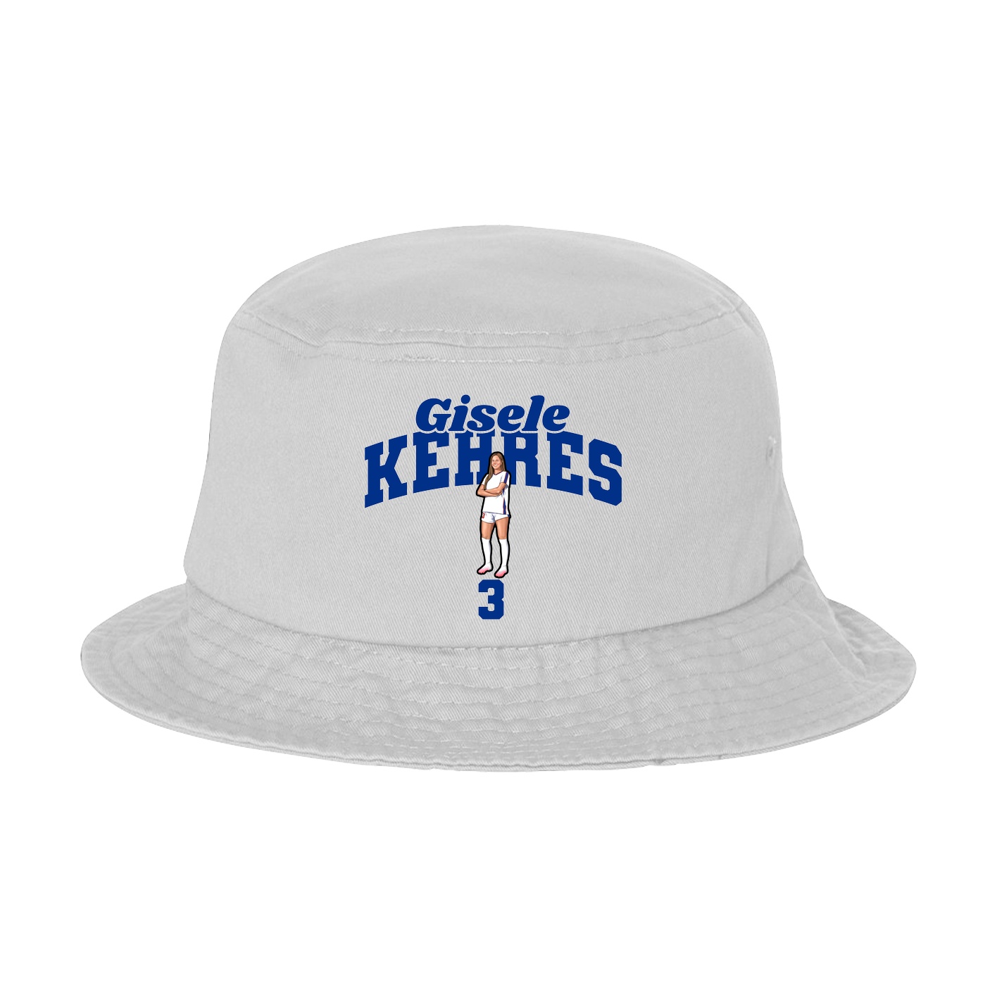 Bucket Cap — Signature Arch in White