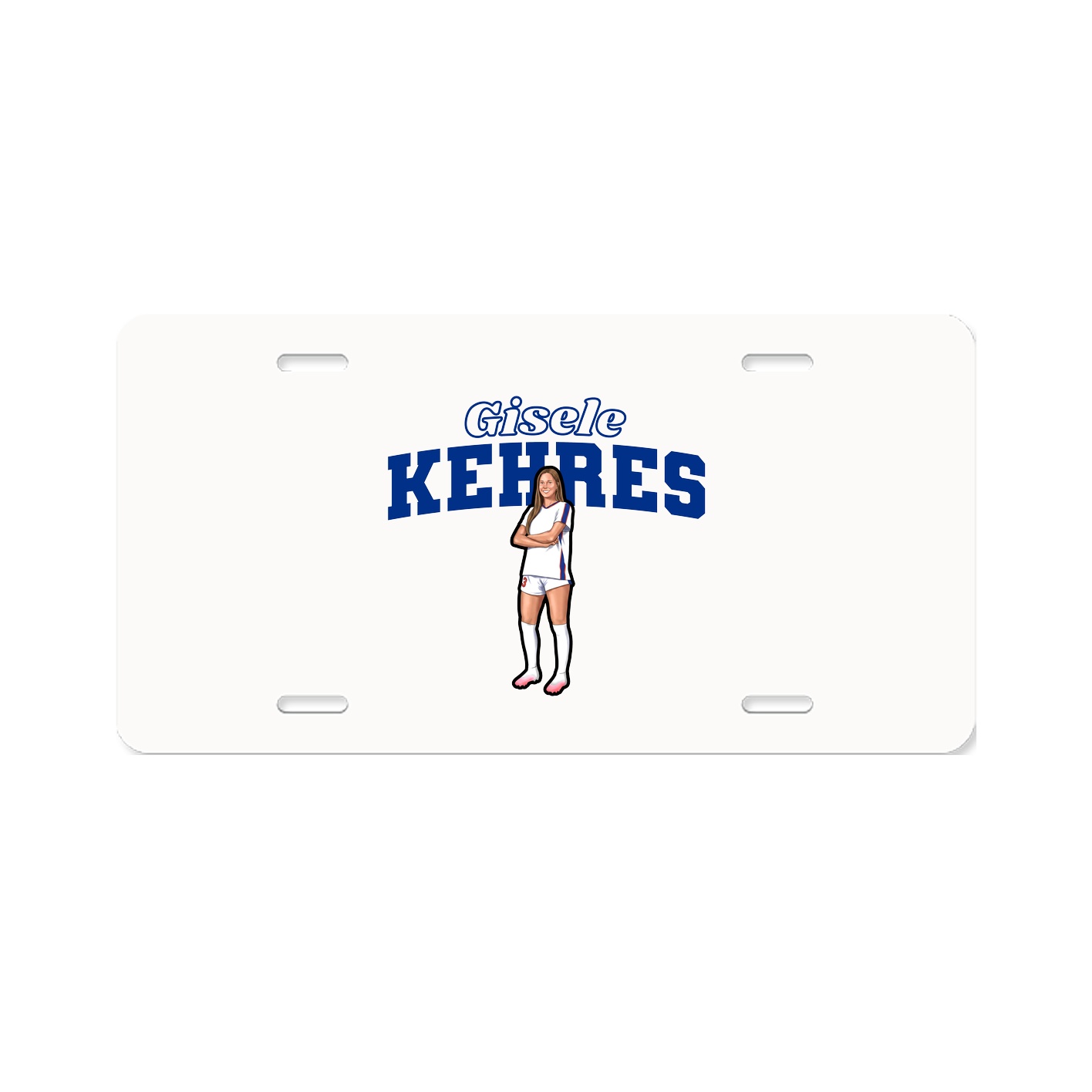 License Plate — Name Arch in Classic