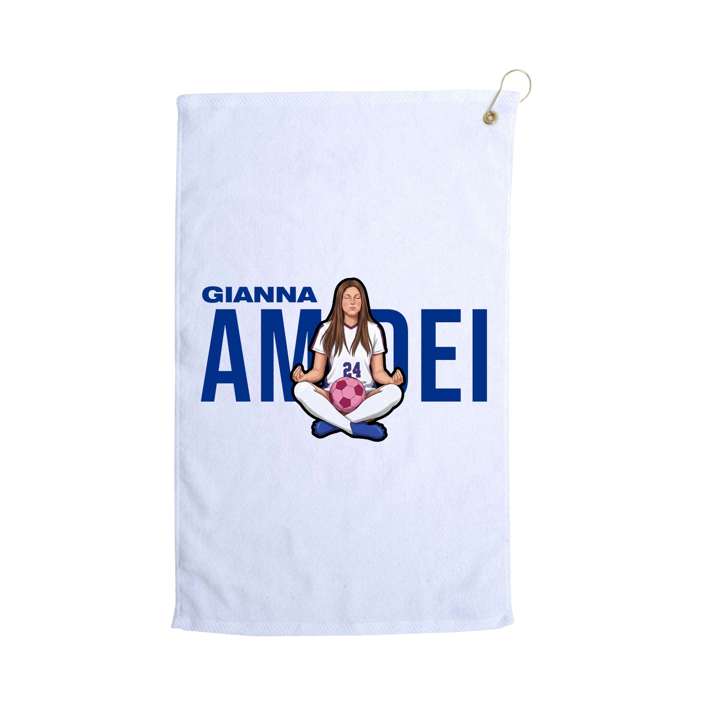 Golf Towel — Player Name in White