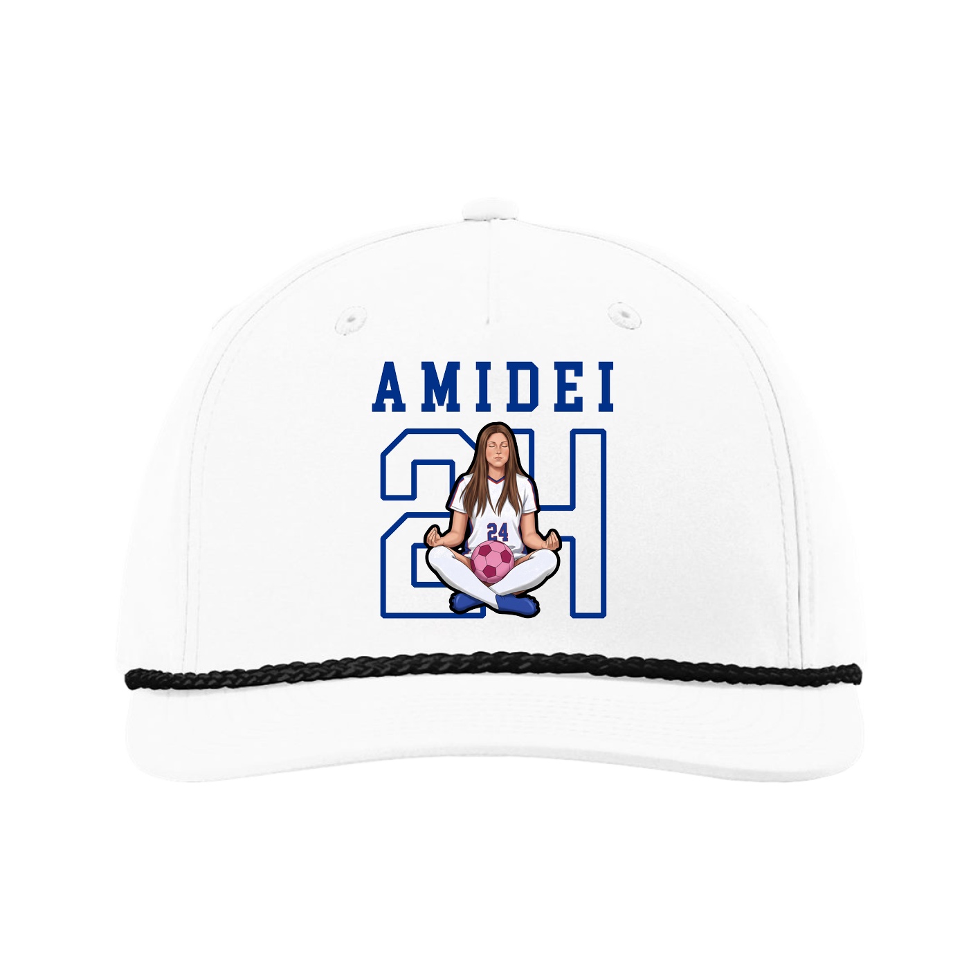 Five-Panel Classic Rope Cap — Shirsey in White
