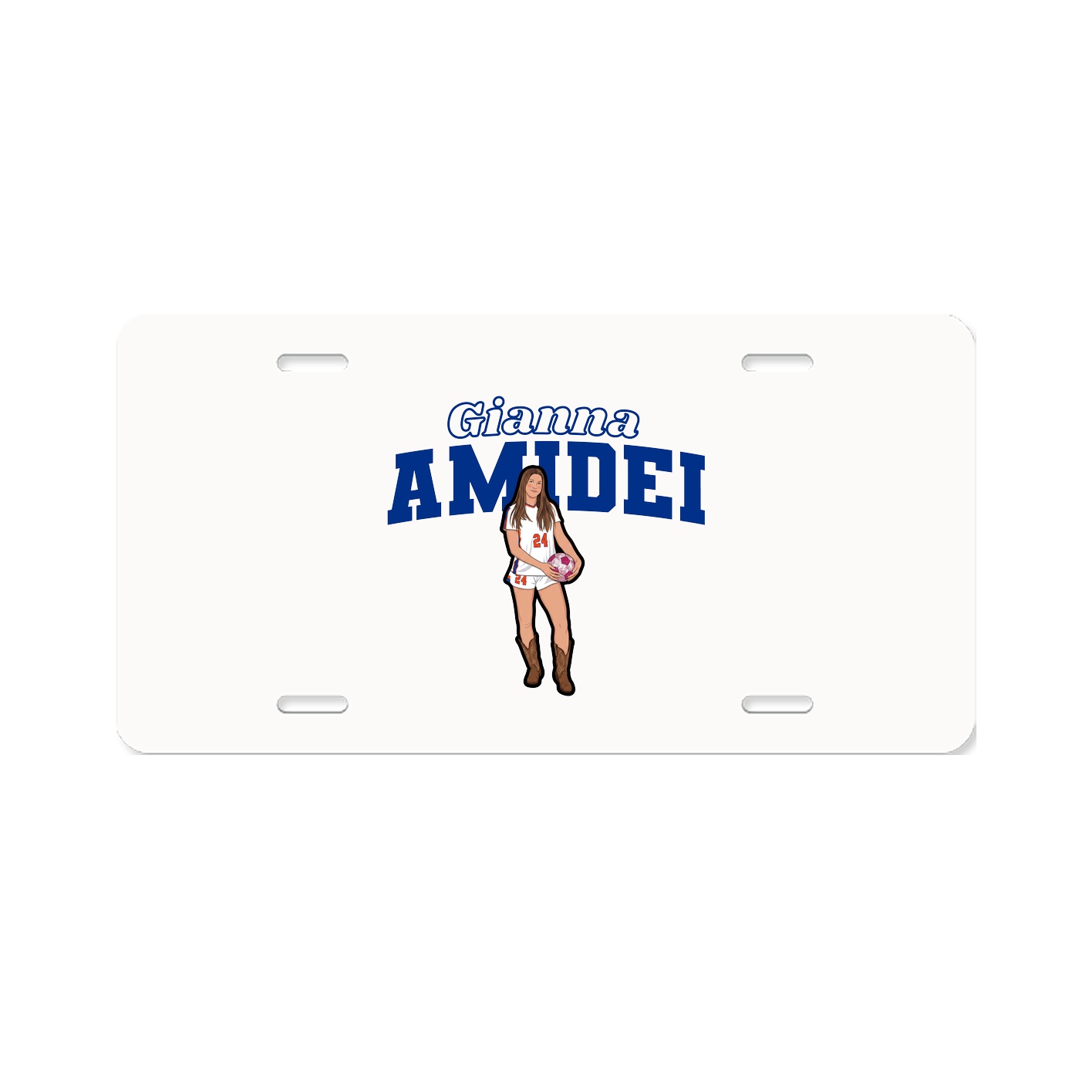 License Plate — Name Arch in Classic