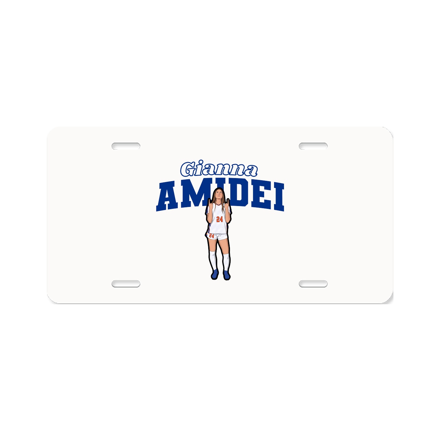 License Plate — Name Arch in Classic