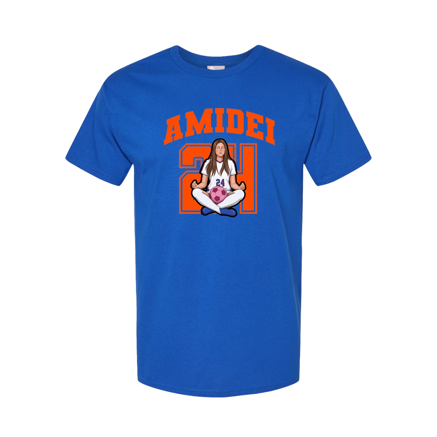 Youth Tee — Number in Royal
