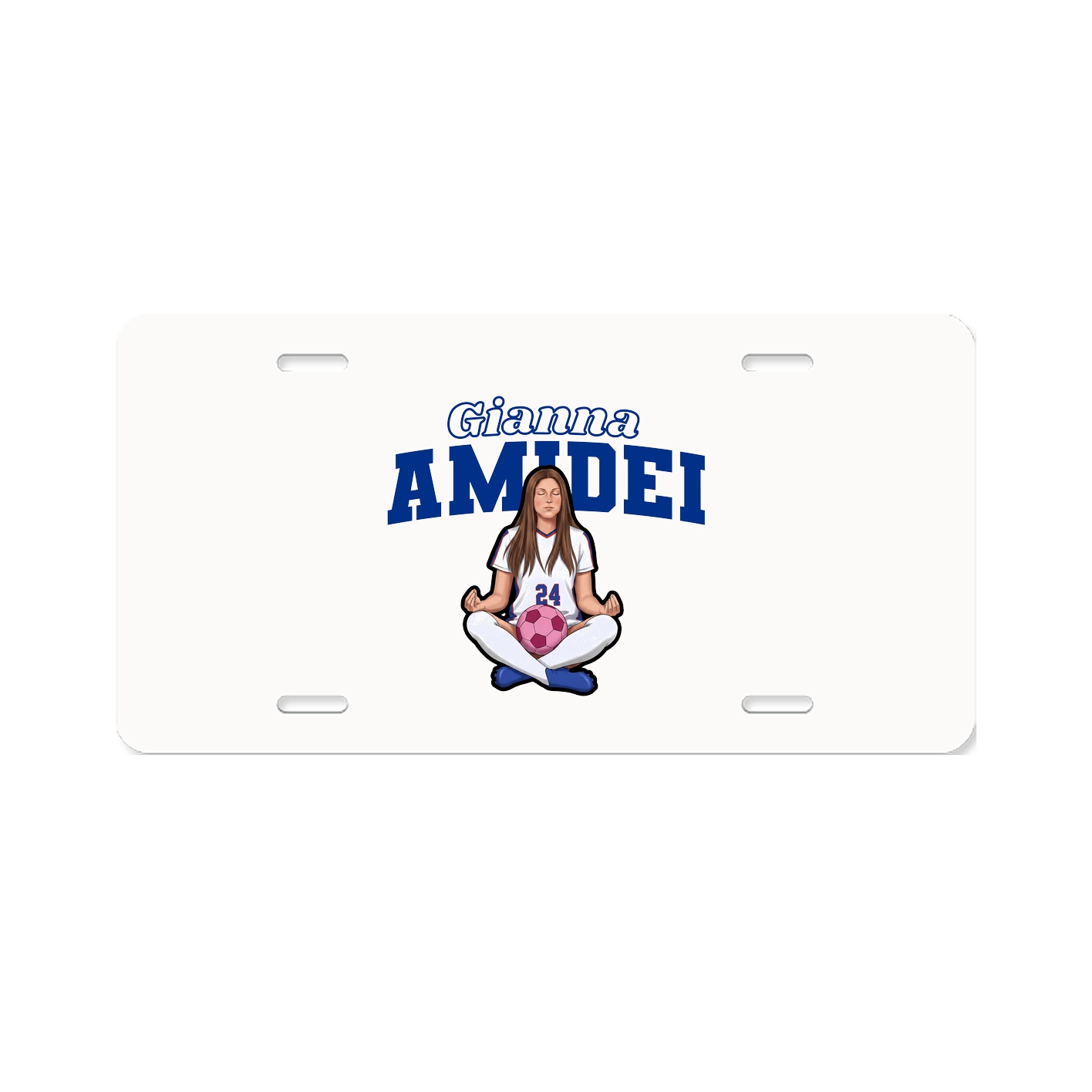 License Plate — Name Arch in Classic