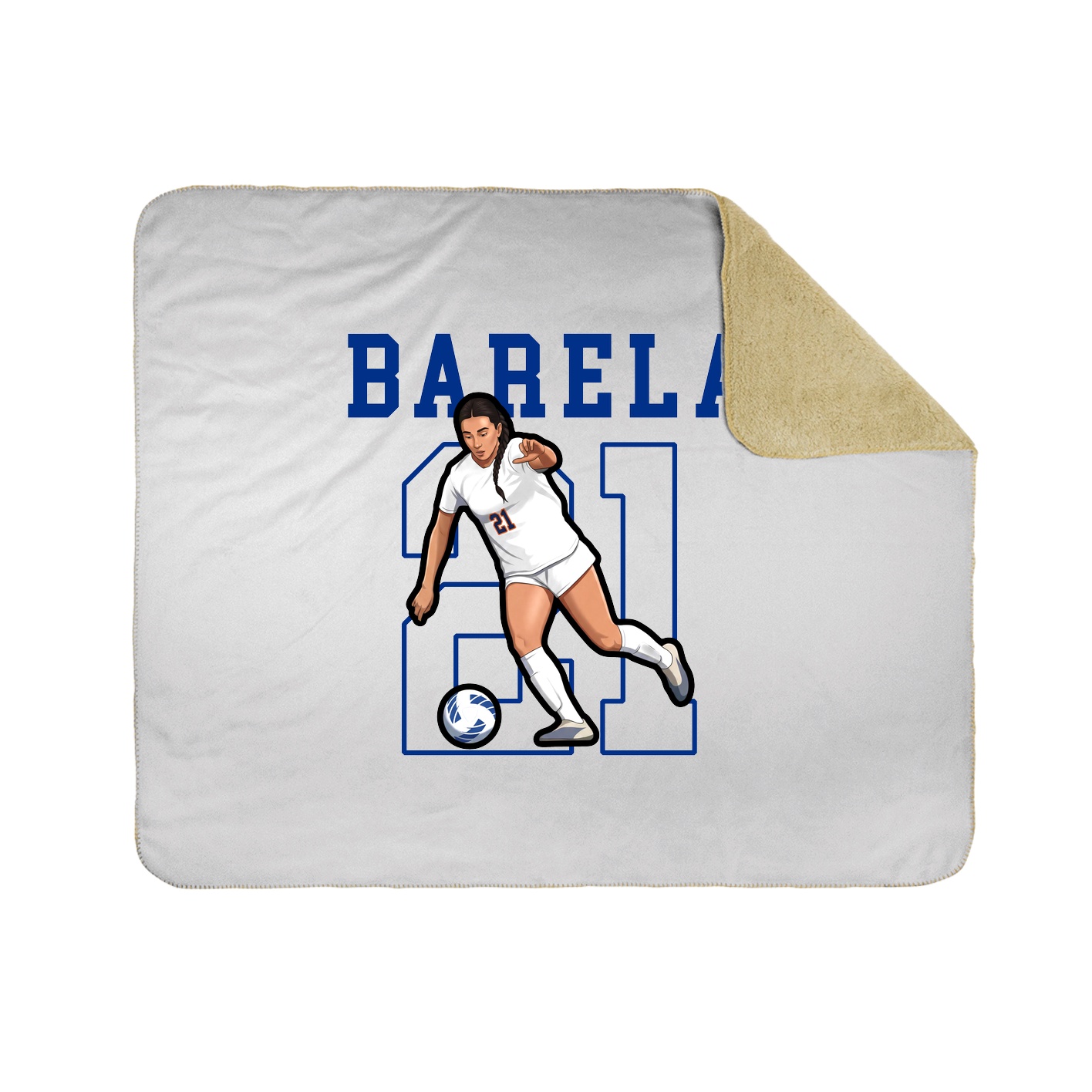 Throw Blanket — Shirsey in White