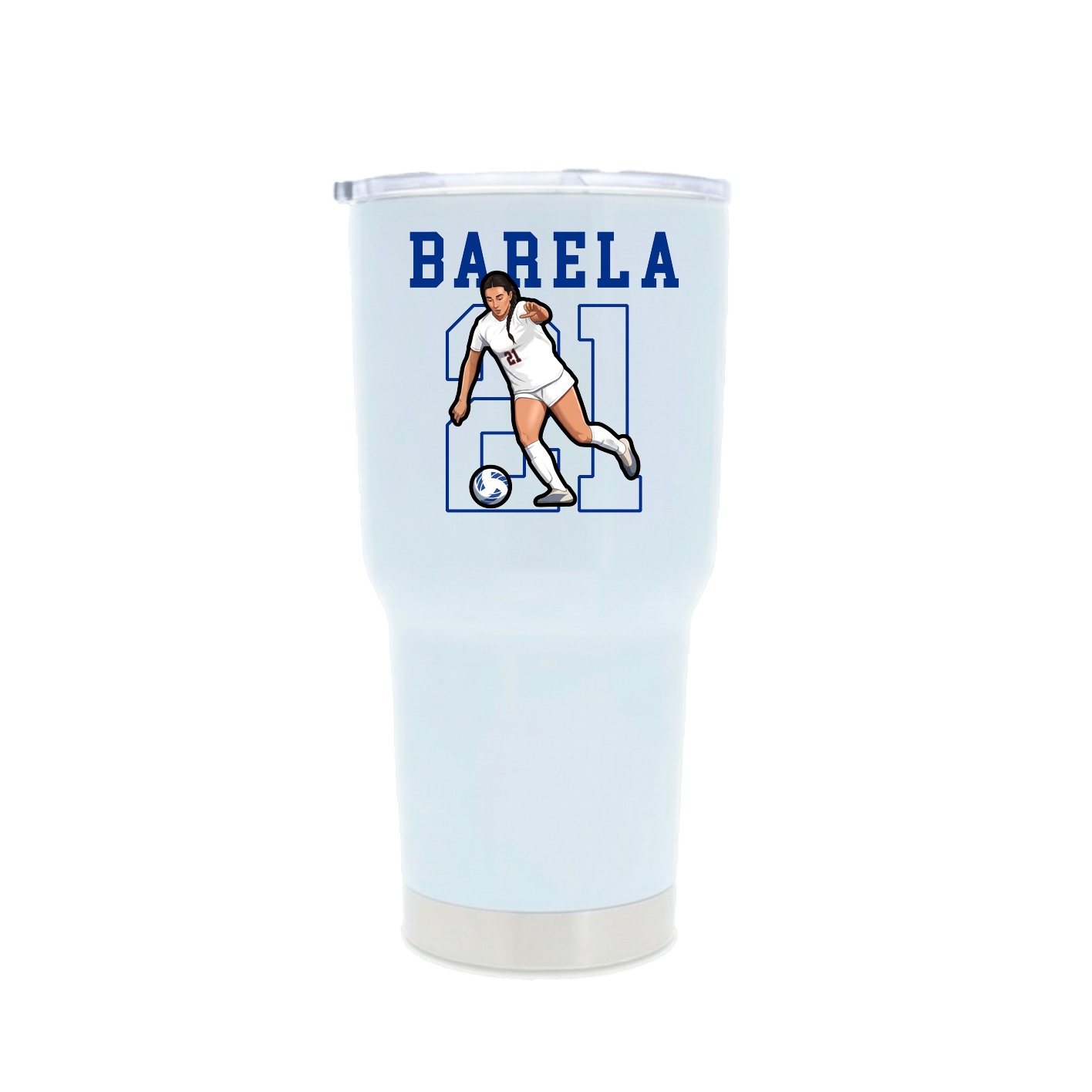 30oz Stainless Steel Tumbler — Shirsey in White