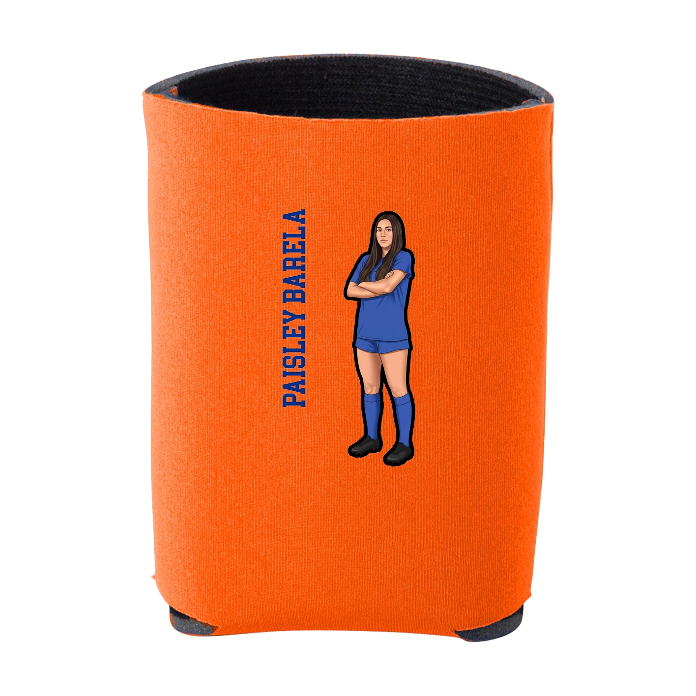 Can Holder — Name Vertical in Orange