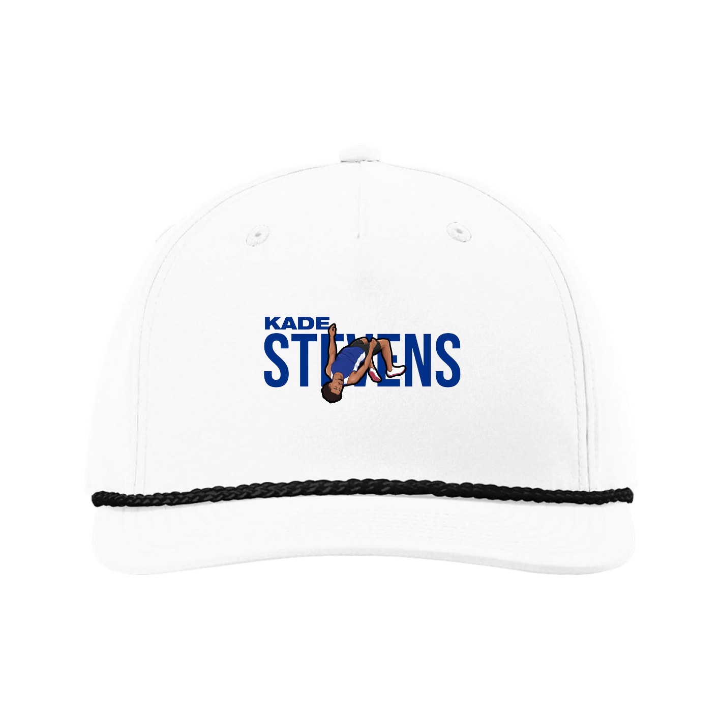 Five-Panel Classic Rope Cap — Player Name in White