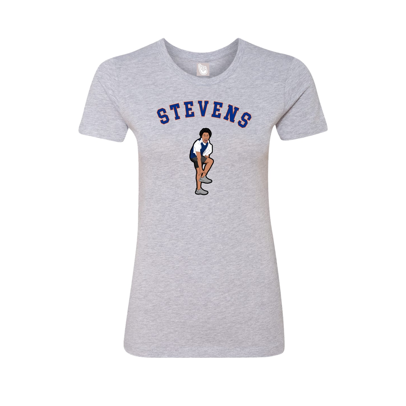 Fitted Women's Tee — Shirsey Arch in Grey