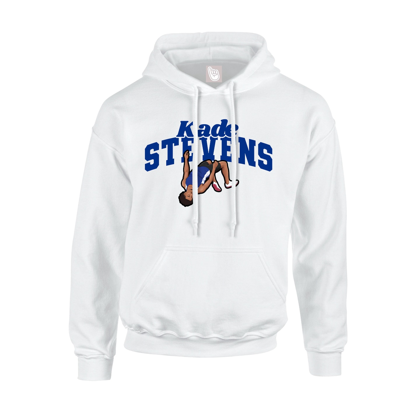 Hoodie — Signature Arch in White