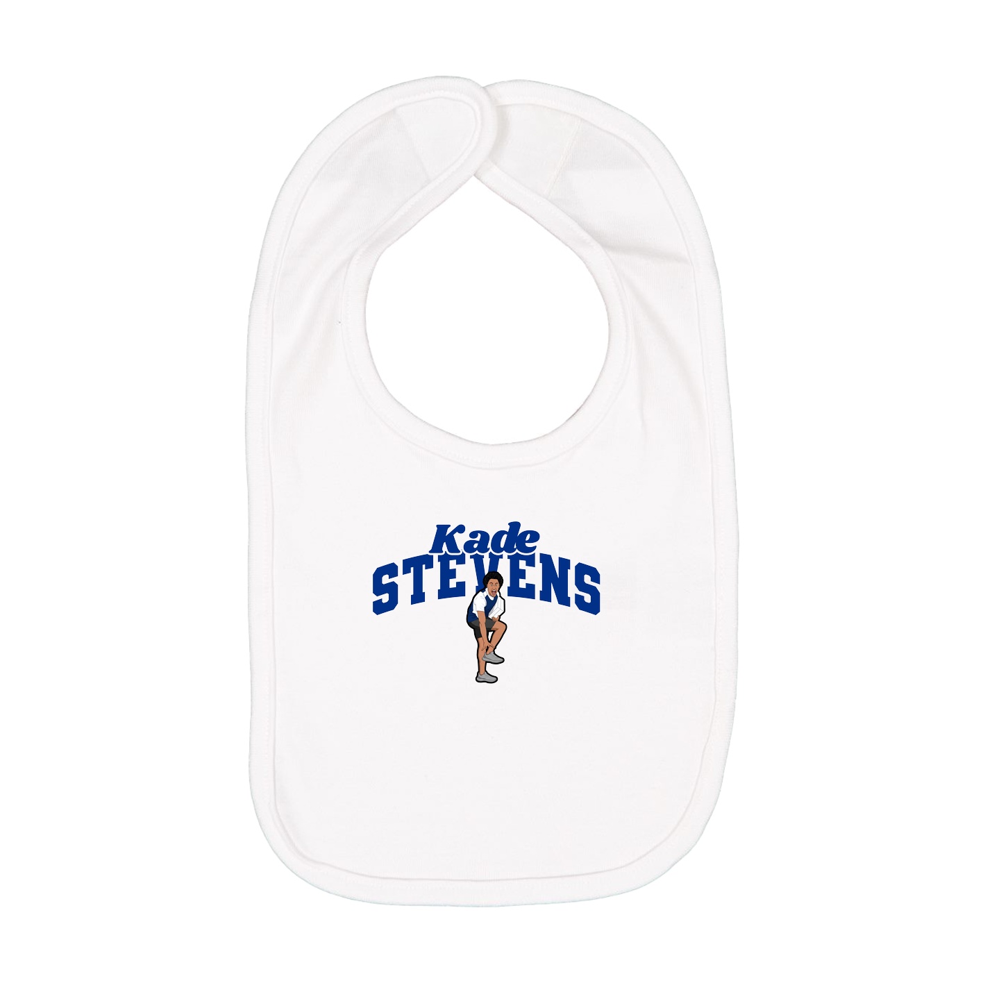 Infant Bib — Signature Arch in White