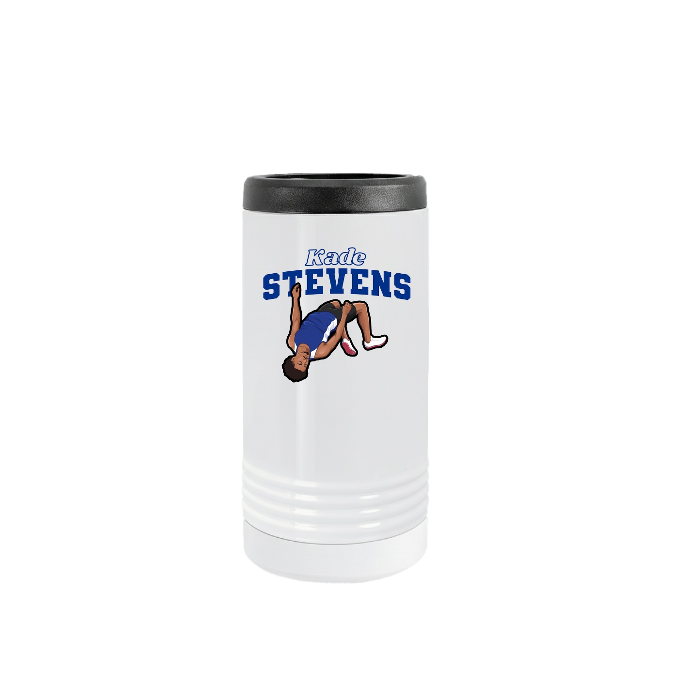 Slim Beverage Holder — Name Arch in White