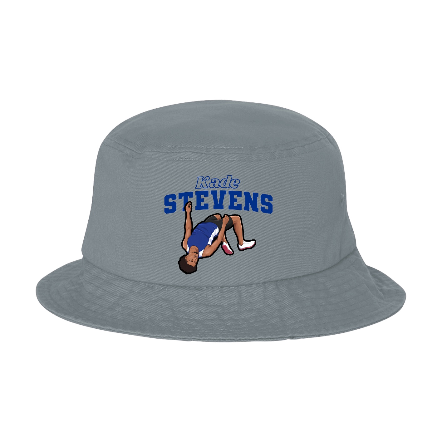Bucket Cap — Name Arch in Grey
