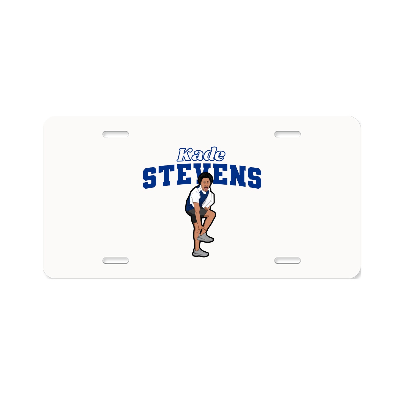 License Plate — Name Arch in Classic